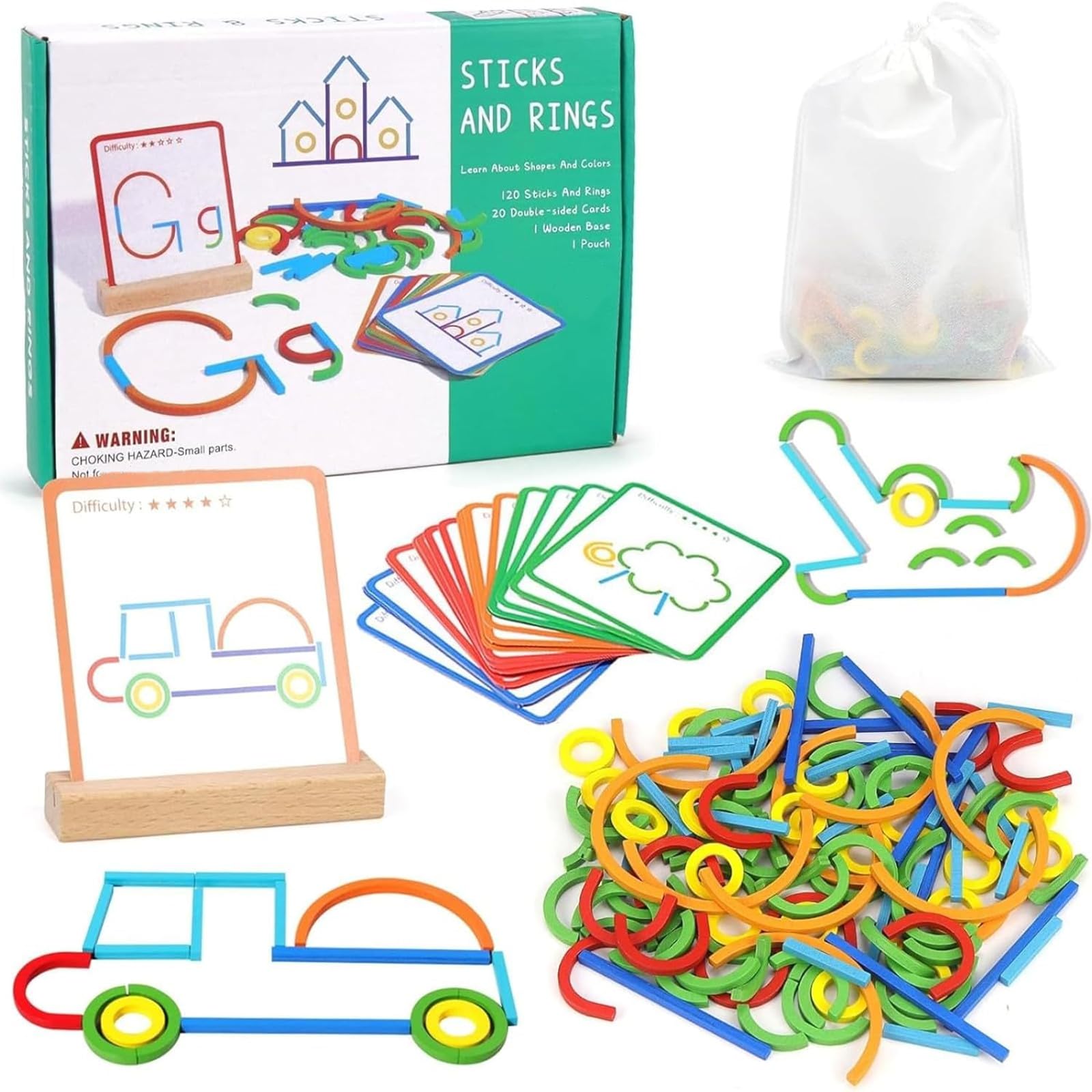 JoyJoyful Juguetes Educativos Montessori Niños 2 3 4 5 6 Años, Rompecabezas Regalo Niño Niña, Puzzle Infantiles Niños 3 Años, Juegos de Mesa Interactivos Regalo De Aprendizaje