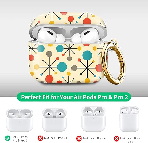 Miniatura 7 de Funda compatible con AirPod Pro de 21 generación con llavero, funda protectora completa a prueba de golpes para auriculares inalámbricos para Airpod
