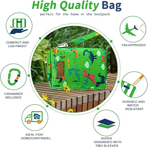 Miniatura 2 de ATDIAG Bolsa vacía de primeros auxilios Kit de emergencia para niños, kit de primeros auxilios para viajes de senderismo, botiquín de primeros