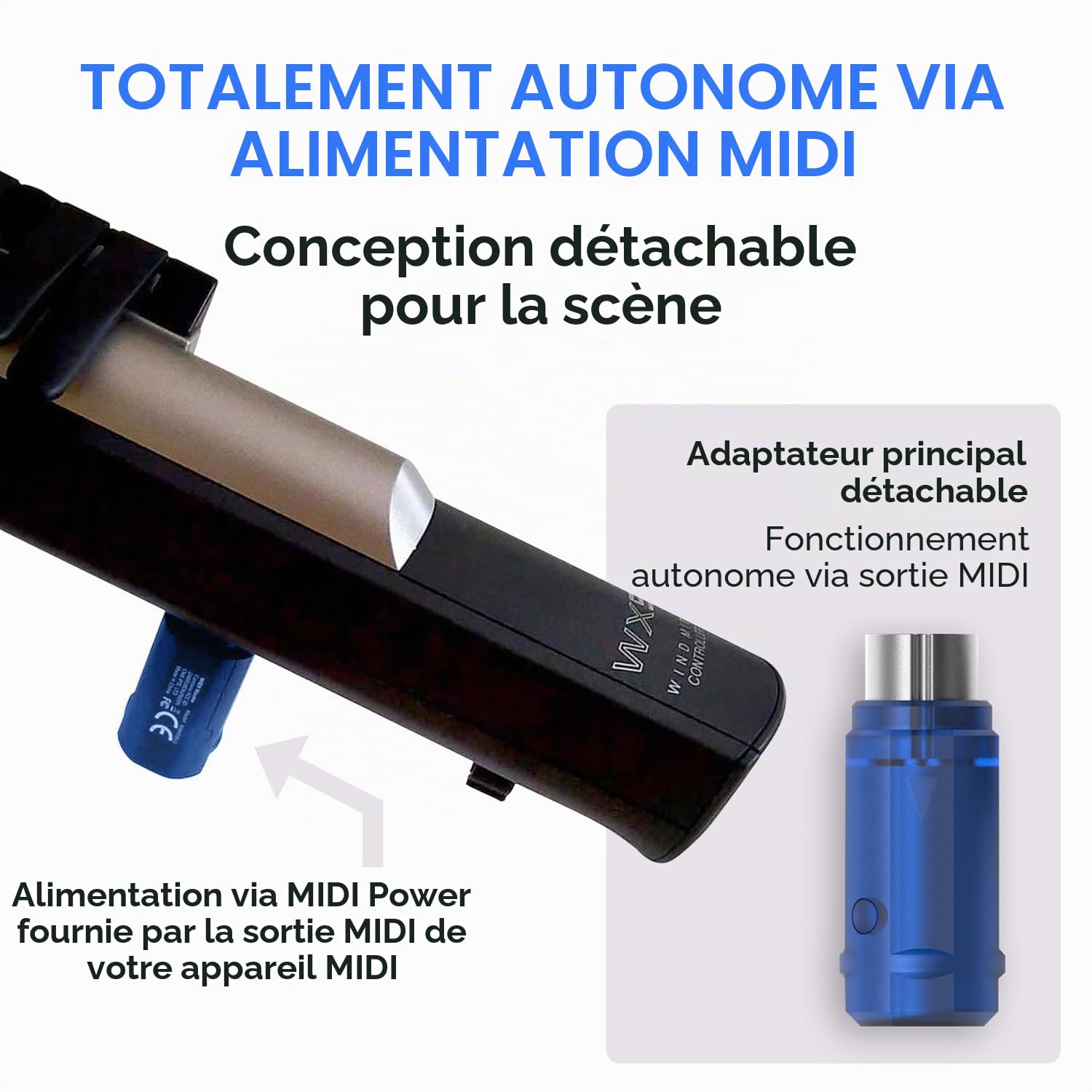 CME WIDI Master Blue – Adaptateur Bluetooth MIDI via DIN 5 Broches, Latence Ultra Faible de 3 ms