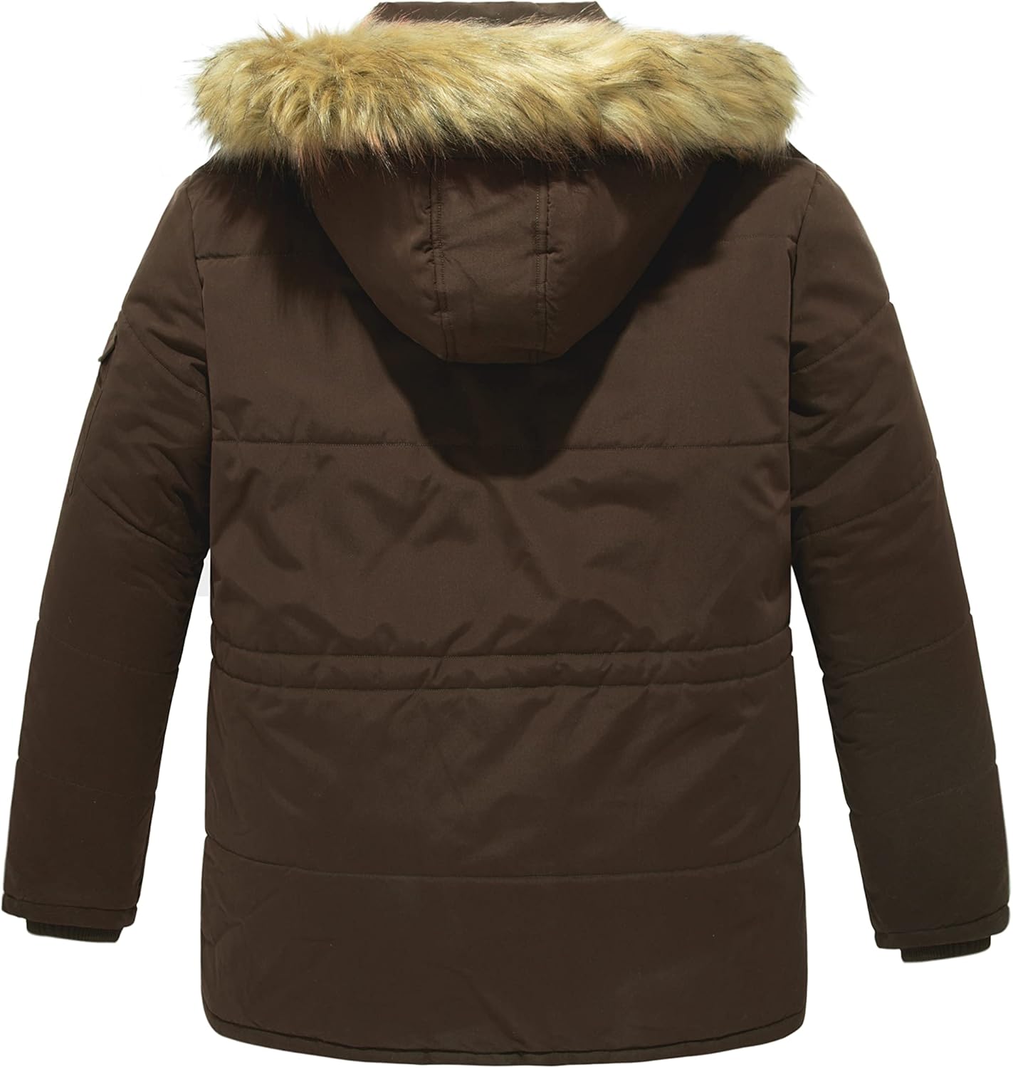 Soularge Men's Big and Tall Winter Warm Heavy Hooded Parka Jacket - Image 2