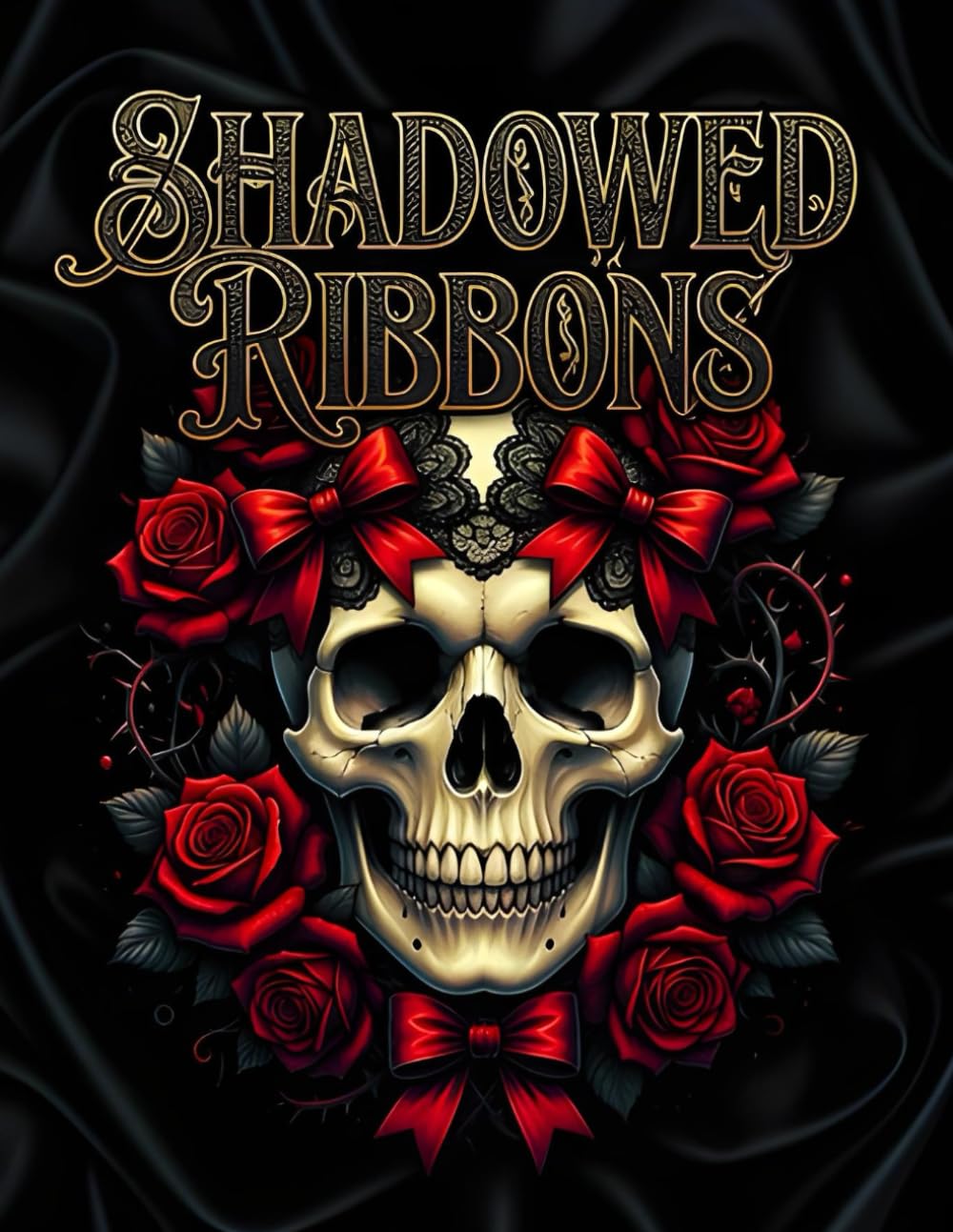 Shadowed Ribbons: A Dark Coquette Aesthetic Coloring Book for Adults and Teens: Featuring Skulls with Bows, Gothic Lace, and Victorian Horror Scenes for Stress Relief and Creative Expression.