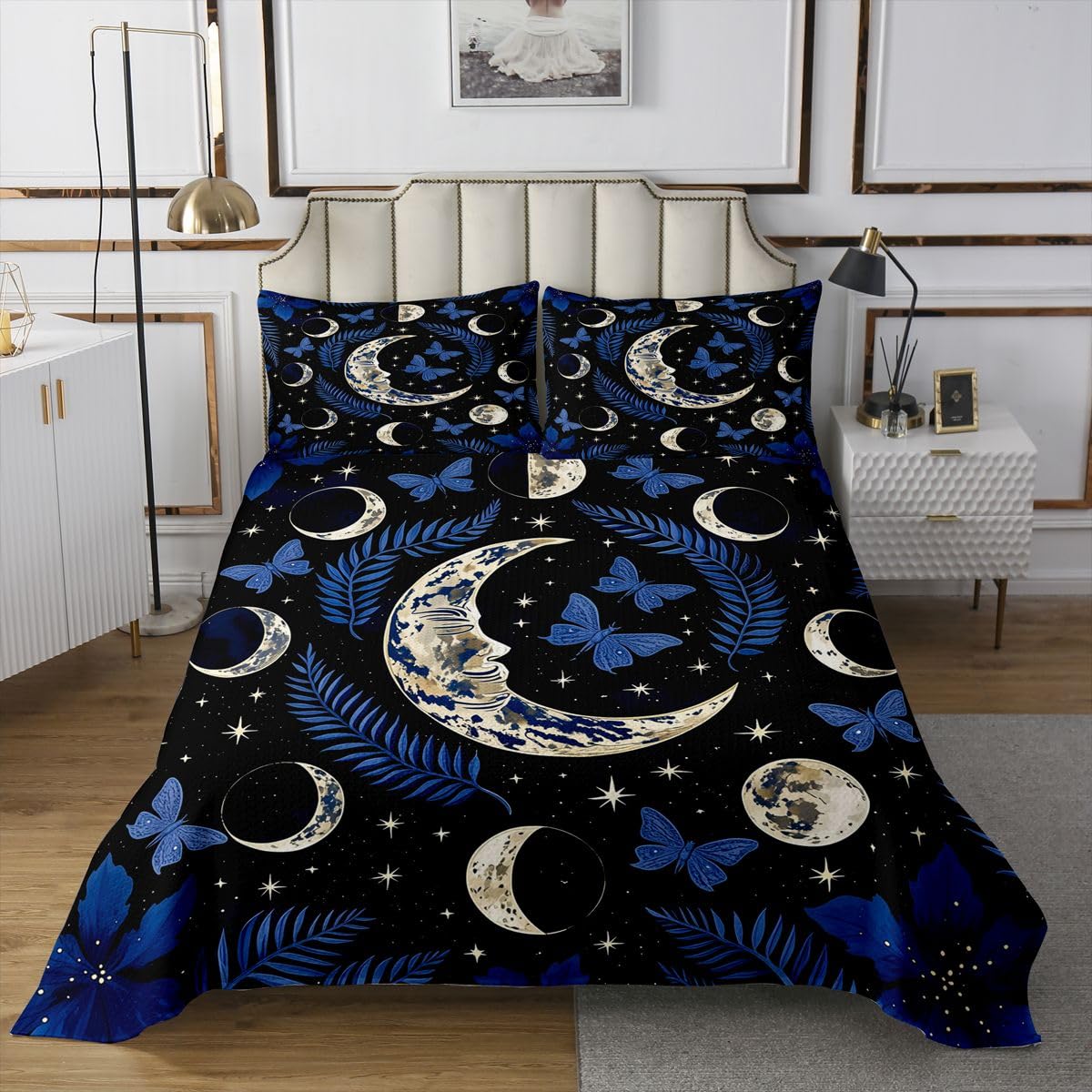 Homewish Copriletto Singolo Boho Luna Scuro
