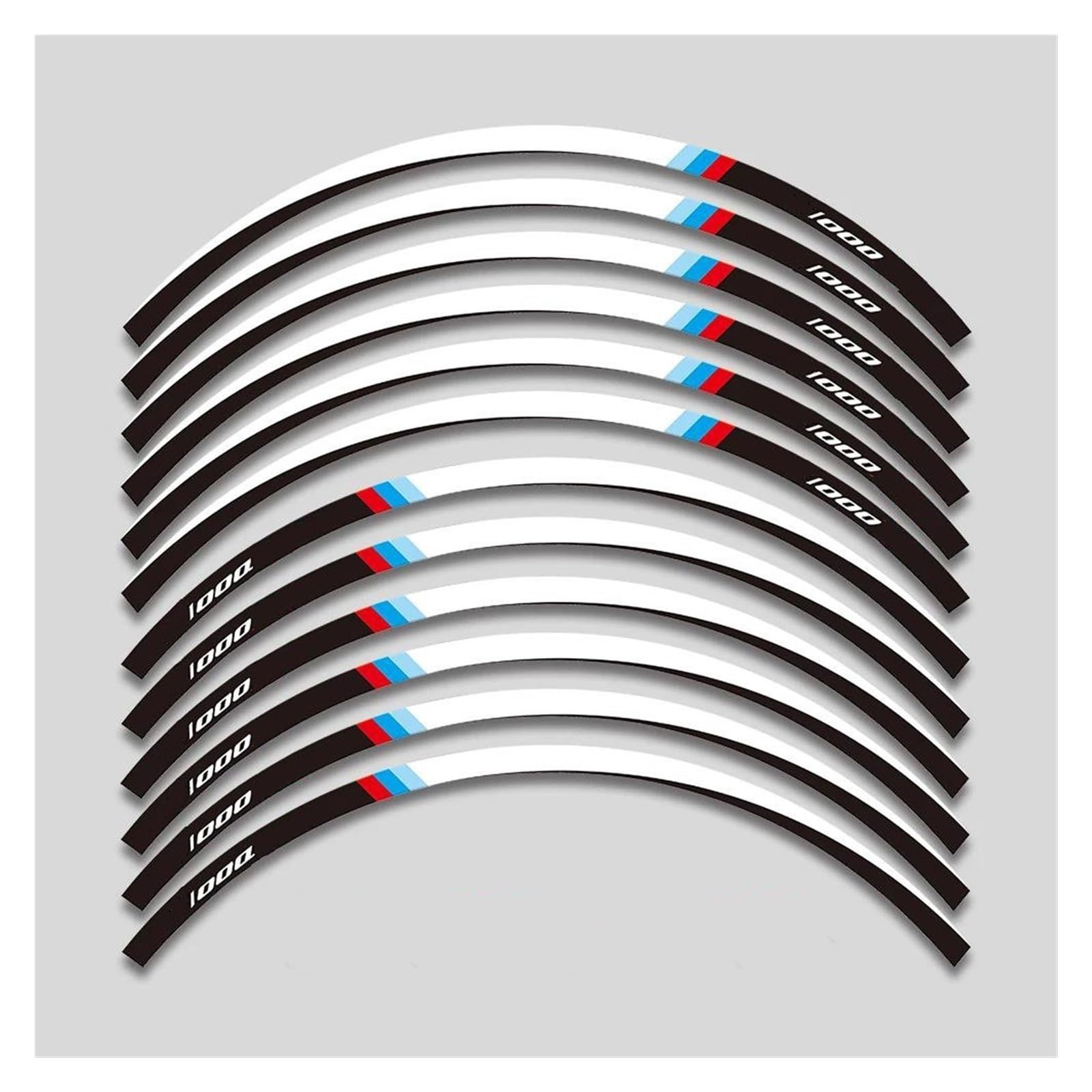 Motorcycle Inside Wheel Stickers Rim Reflective Trim Sticker for BMW S1000XR S1000 XR S 1000XR S1000xr(Style 1)