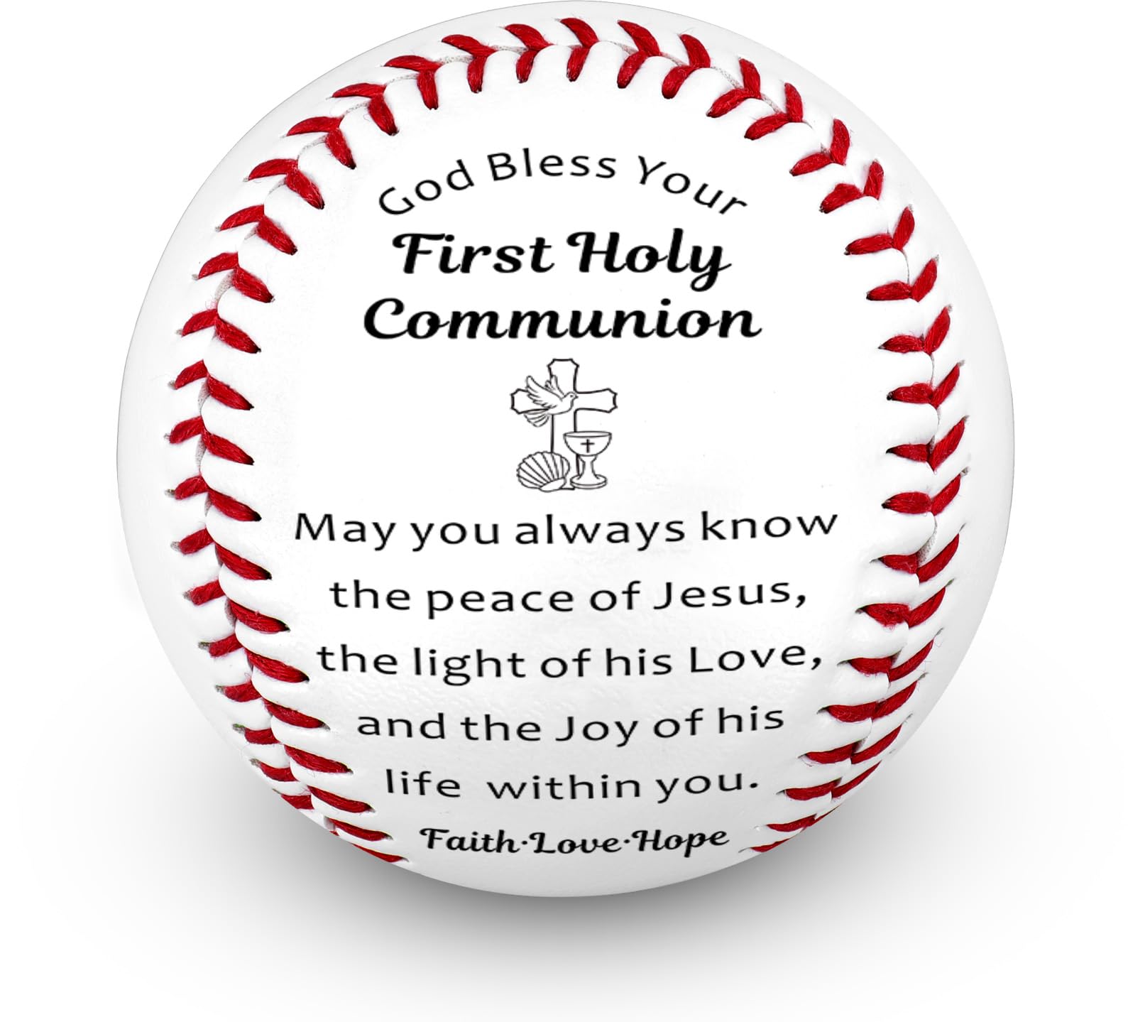 Regali per la prima comunione per ragazzi ragazze regalo di baseball per ragazzi 8-12 religiosi prima comunione regalo baseball per adolescente ragazzo senior notte regalo per nipote figlioccio