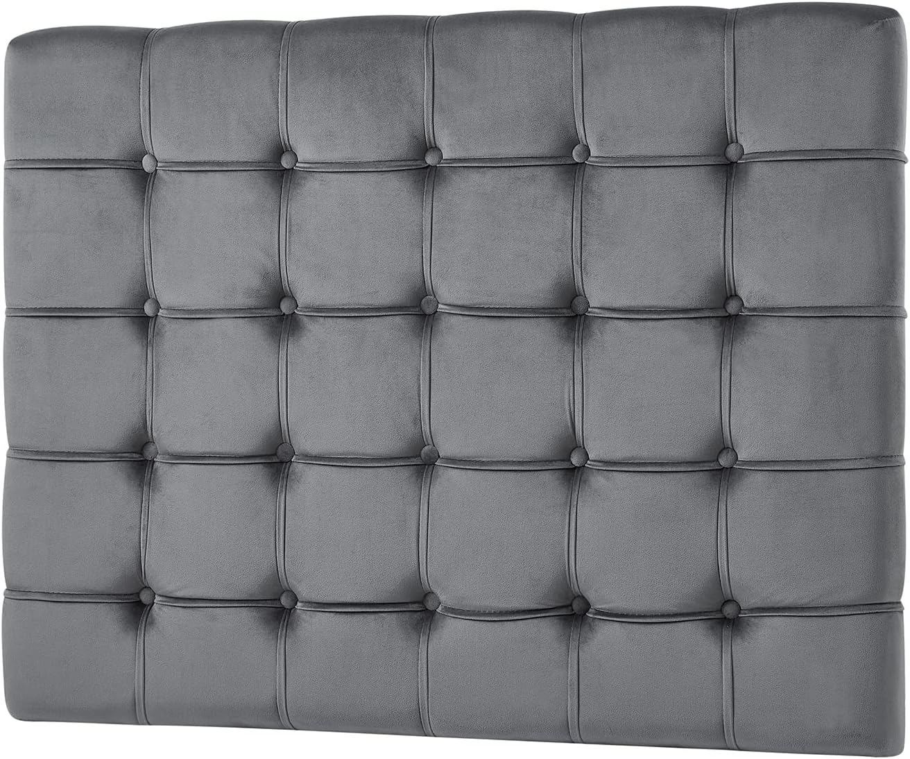 Tavira Allure College Dorm Headboard - Ribbon Tufted - Charcoal Gray