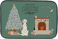 Vista 199 de Caroline's Treasures CK7824DDM - Tapete absorbente para secado de platos con diseño de bulldog inglés, rojo y blanco, para encimera de cocina, 14 x