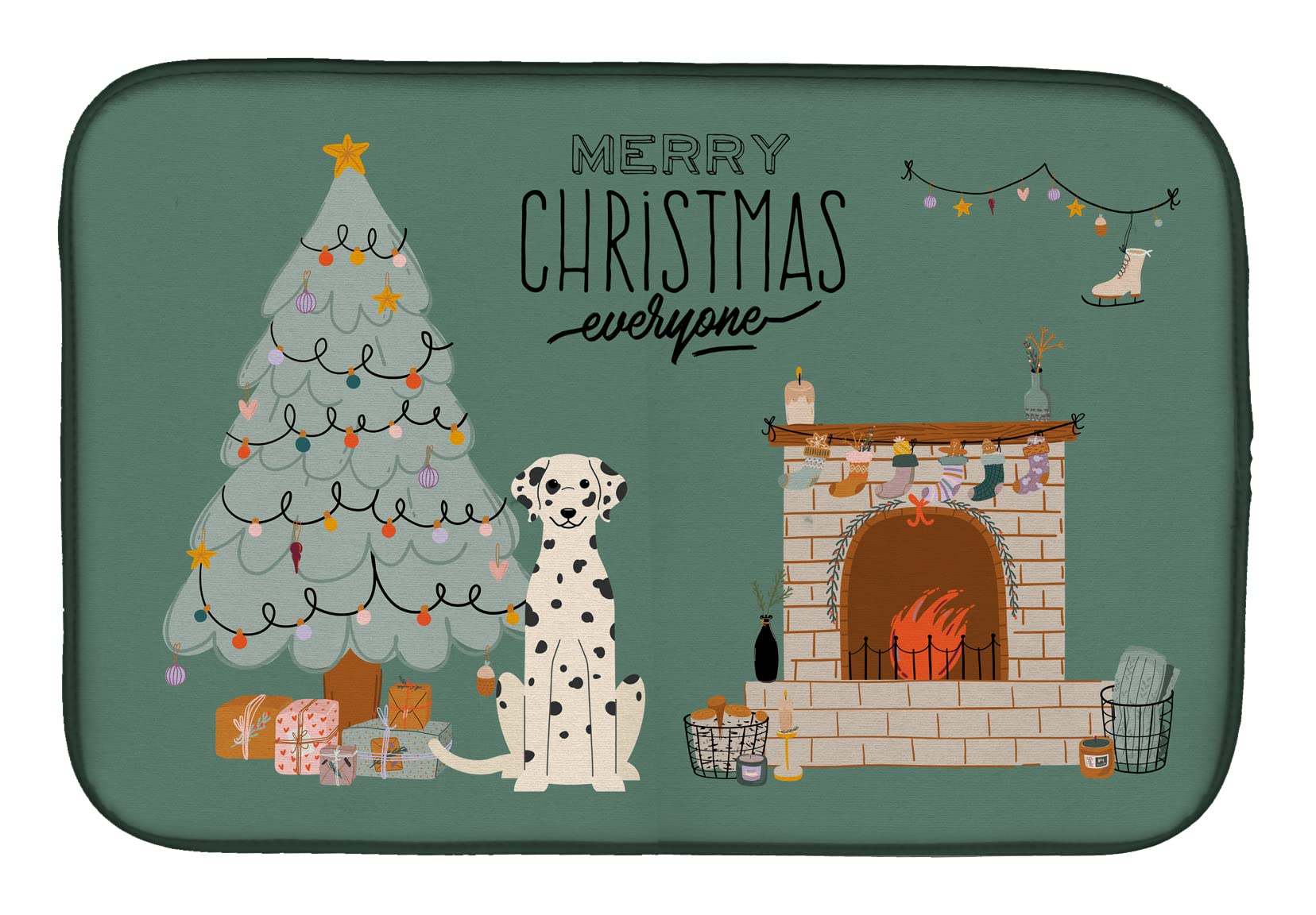 Tapis de séchage dalmatien multicolore pour égayer votre comptoir