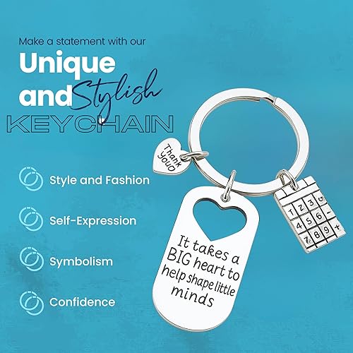 Miniatura 4 de Infinity Collection Teacher Charm Keychain, Teacher Gift - Show Your Teacher Appreciation, Teacher Keychain
