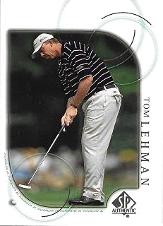 2001 SP Authentic Golf #40 Tom Lehman Official Upper Deck Trading Card (Stock Photo Shown, Card in Near Mint to Mint Condition)