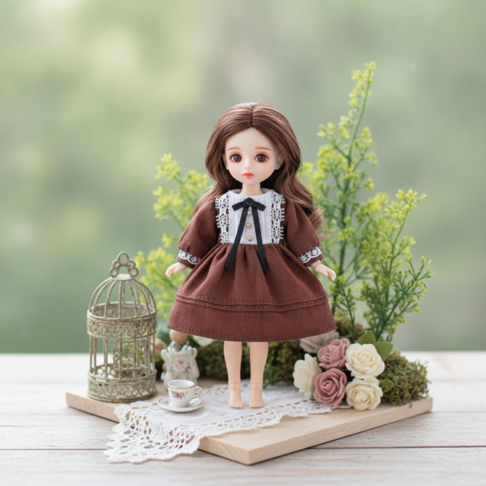 Amazon.co.jp: CAQYPVH 1/12 ドール服 レース付き ドール用ドレス