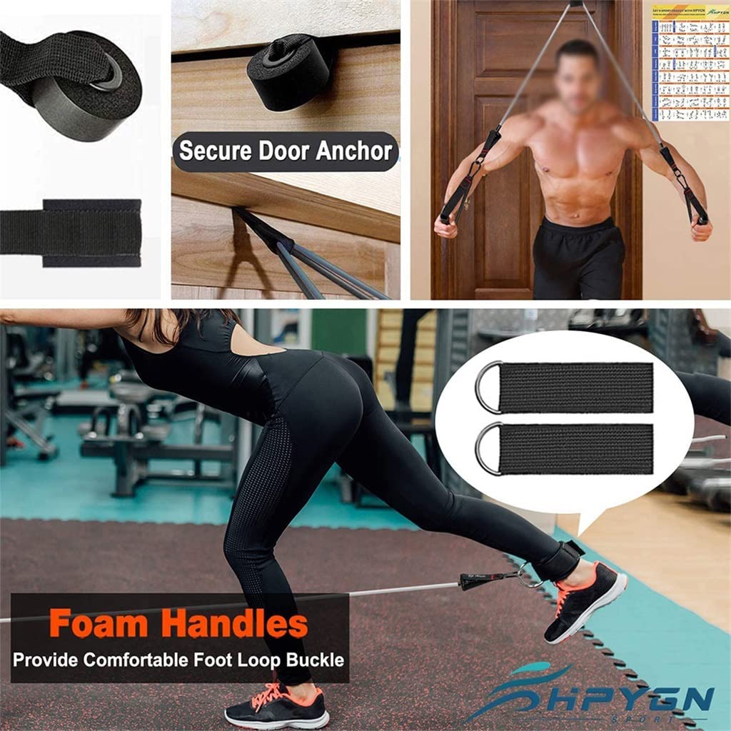 Juego de Bandas de Resistencia para Fitness, Cuerda de tracción para Gimnasio, Tubo de látex para Yoga, Bandas Deportivas, Equipo de Ejercicio para el hogar
