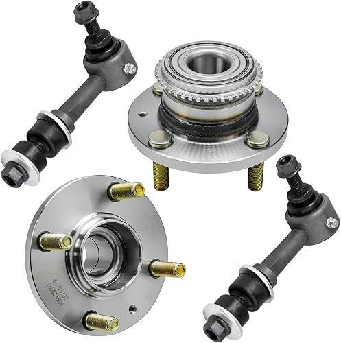 Miniatura 163 de Detroit Axle - Kit de cubos de rodamiento de rueda delantera de 6 piezas para Dodge Dart 2013-2016, Chrysler 200 2015-2017, 2 cojinetes de rueda