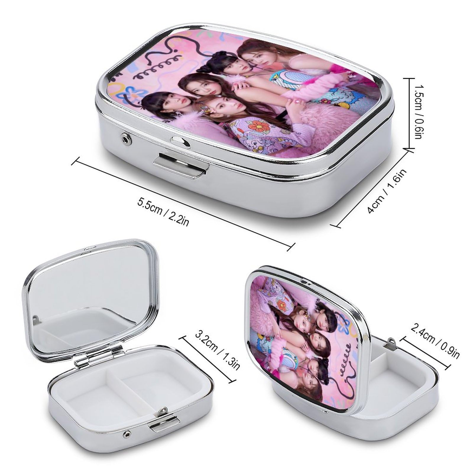 Amazon.co.jp: For ルセラフィム ピルケース 携帯用 小型 ピルボックス