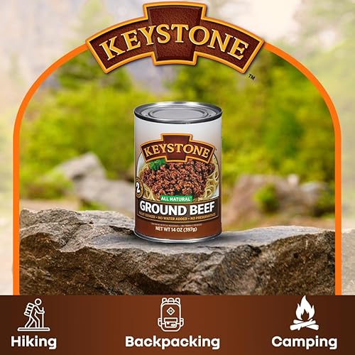 Miniatura 3 de Keystone Meats All Natural carne de res enlatada, molida, 14 onzas