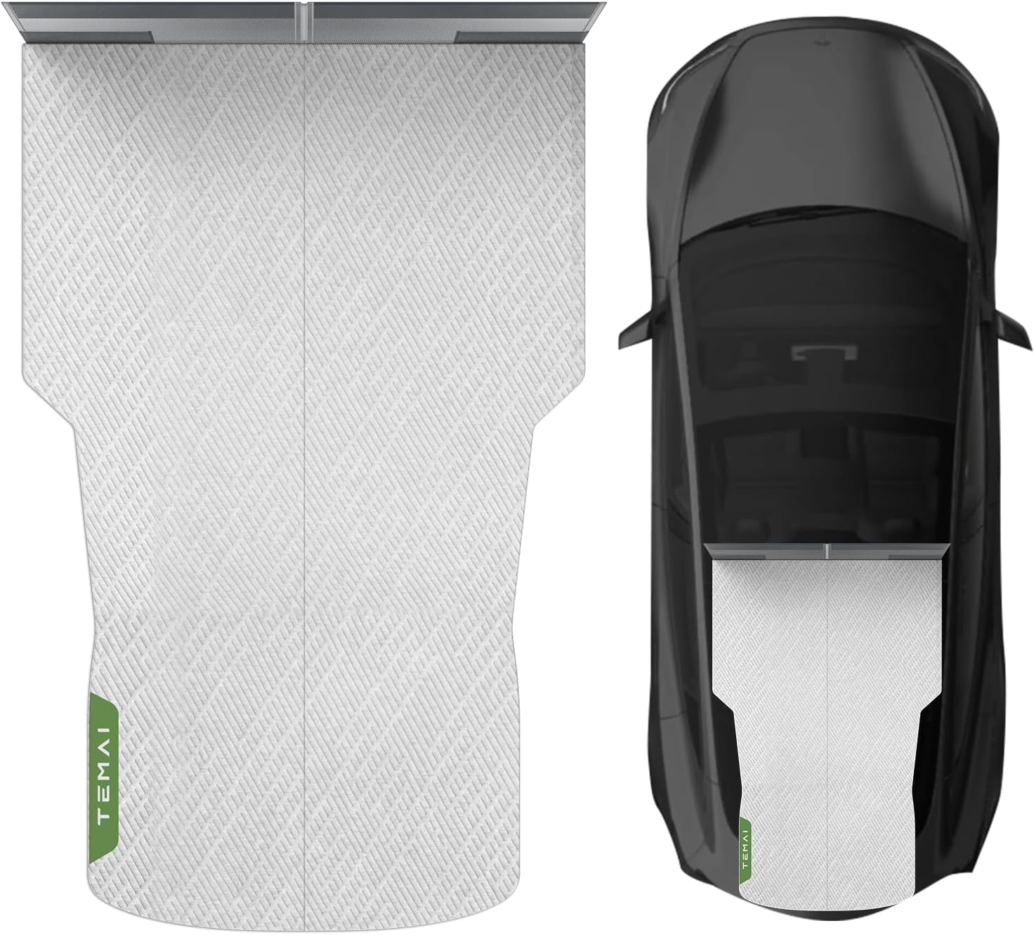 Tesla Model 3 Camping Mattress | Foldable Memory Foam Car Bed, Custom-Fit for Tesla Trunk Sleep Pad, Non-Slip, Dual-Mode Design, Skin-Friendly Cover, Ideal for Road Trips & Car Camping