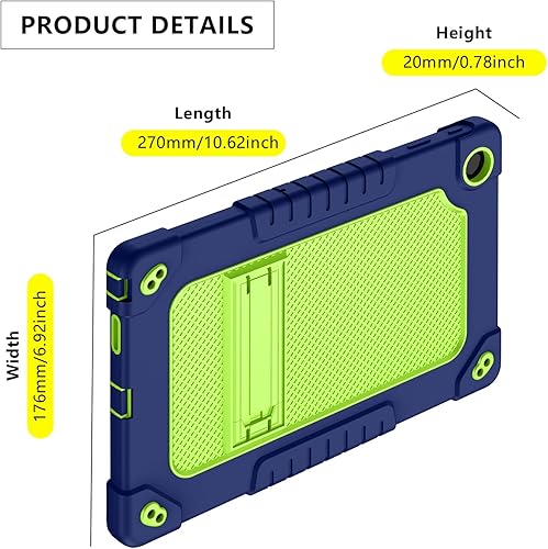 Miniatura 6 de Funda híbrida resistente para Walmart Onn 11 Tablet Pro 2023, a prueba de golpes, compatible con niños, con soporte incorporado para Walmart Onn de