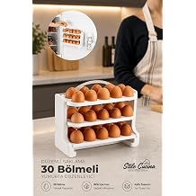 30 B lmeli Yumurtal k - 3 Katl  Yumurta Raf  Saklama Kab  Beyaz Beyaz