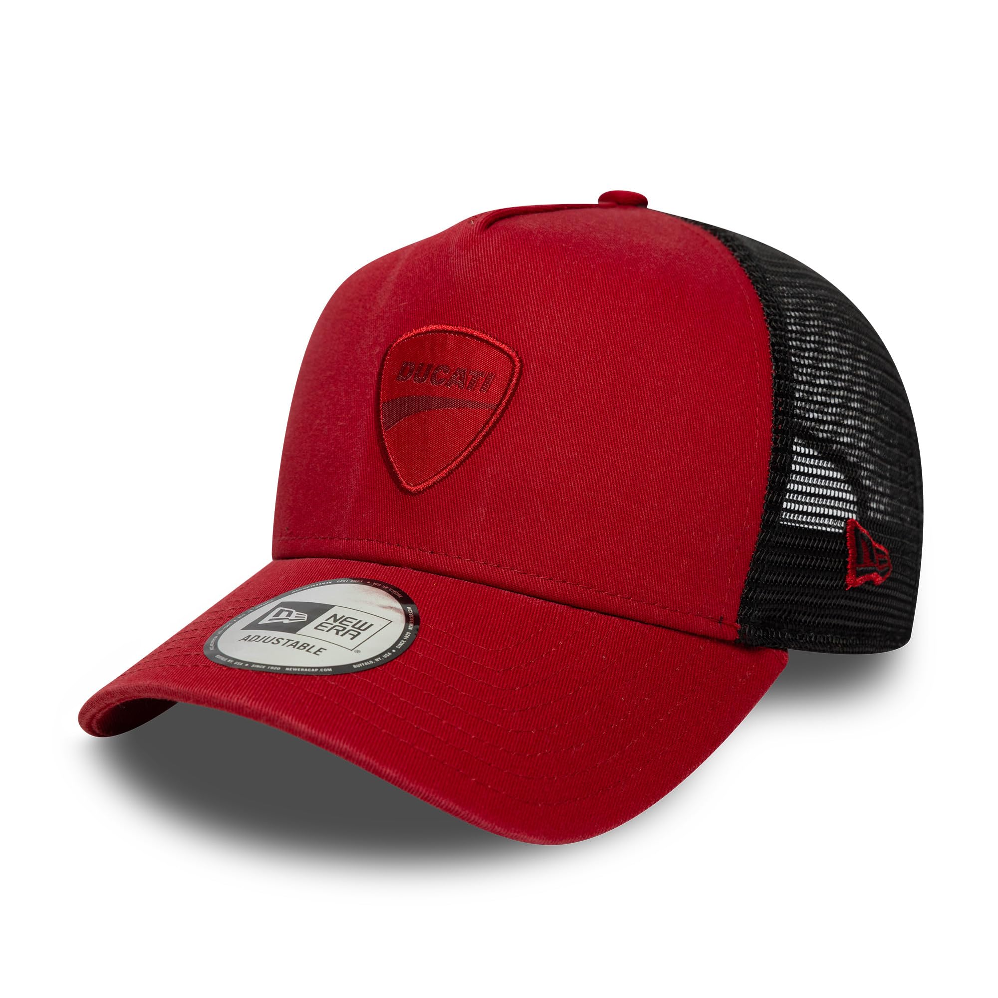 New Era Adult's 9Forty Trucker MLB Ducati Motor Trucker Baseball Cap Hat Dark Red