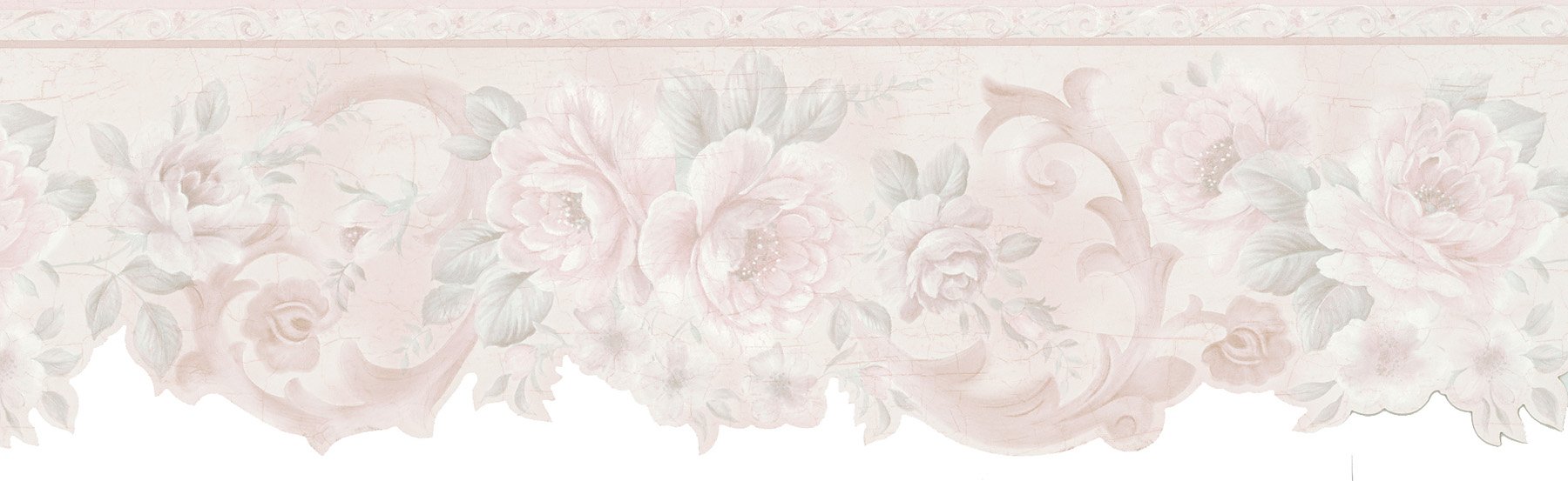 Bordure murale florale Brewster 426-6314 frise classique pour tapisserie de 15,2x45,7 cm