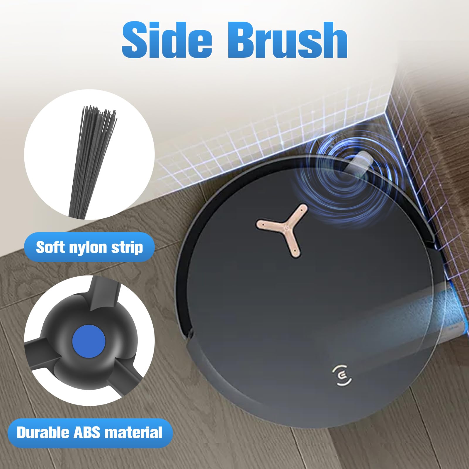 DrRobor X8 Pro Omni Accessoires Rechange pour Ecovacs Deebot X8 Pro Omni/X8 Omni Aspirateur, 1 Brosse Principale, 2 Serpillères Rouleau, 6 Sacs À Poussière, 4 Filtres HEPA, 6 Brosses Latérales