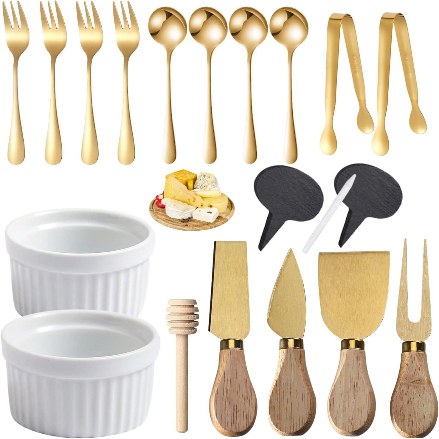 18 PCs Charcuterie Board Accessories Utensils, Cheese