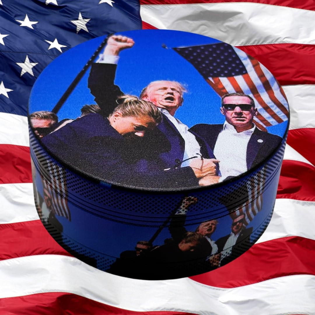 Herb Grinder. 3 inch herb grinder. Easily grind spices for home, kitchen and when traveling. Custom printed Trump grinder has three layers (No Screen Catcher)