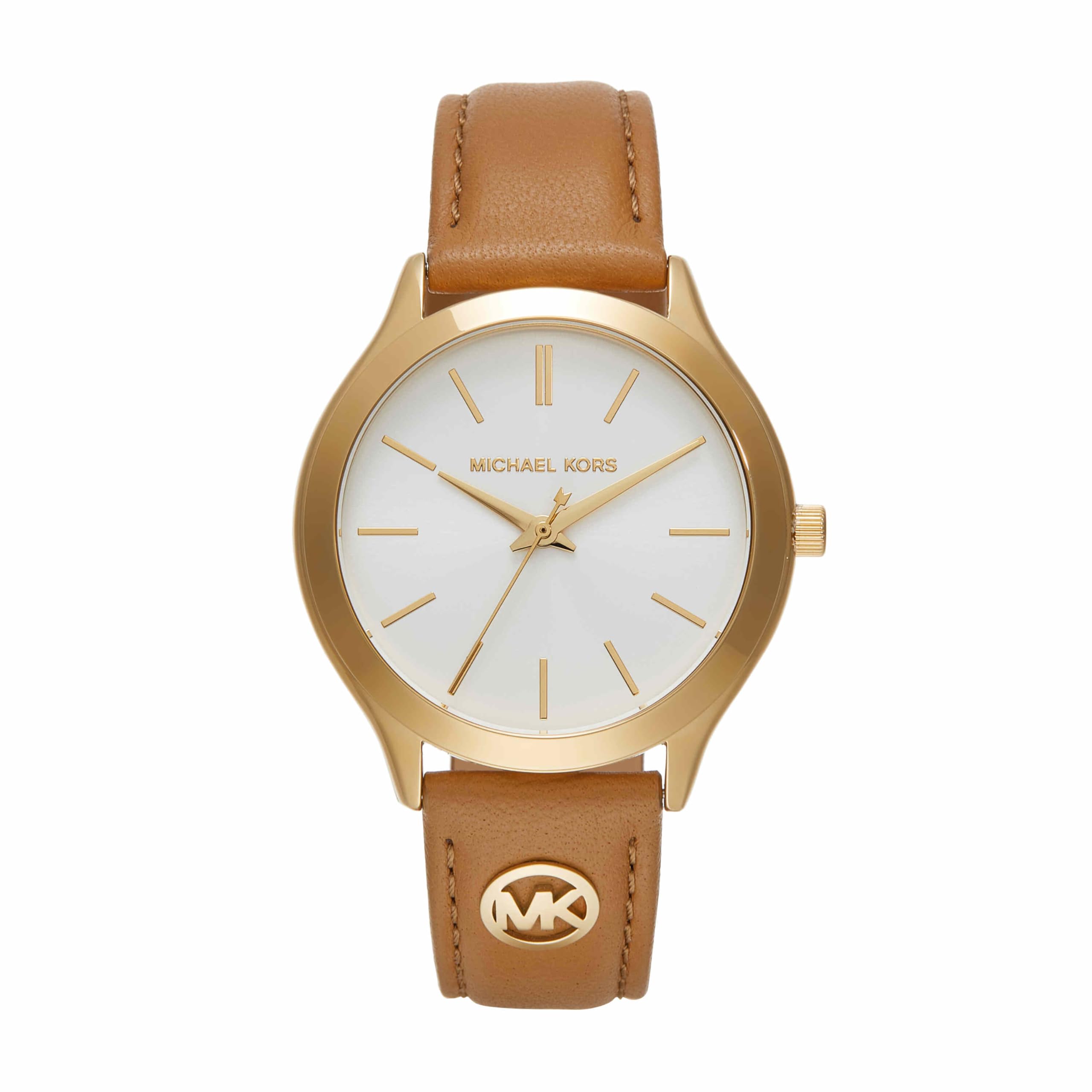 Michael Kors Leather Analog White Dial Women Watch-Mk7465, Brown Band (B0CRCW7S96) Amazon Price History, Amazon Price Tracker