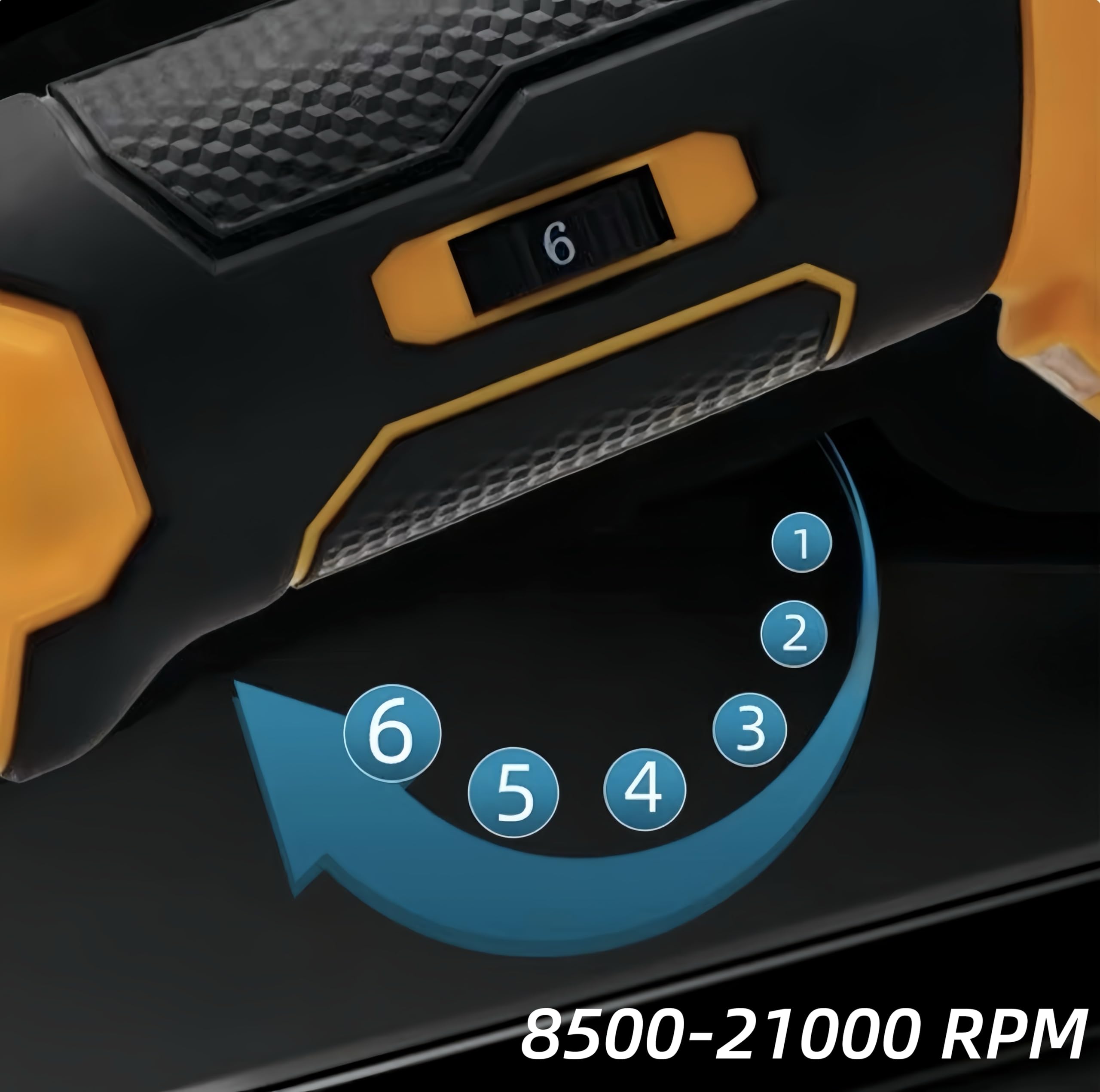 Strumento multifunzione oscillante adatto per batteria Dewalt da 20 V, 6 seghe oscillanti senza spazzole a velocità variabile, strumento oscillante senza fili con 21 accessori per levigatura da taglio