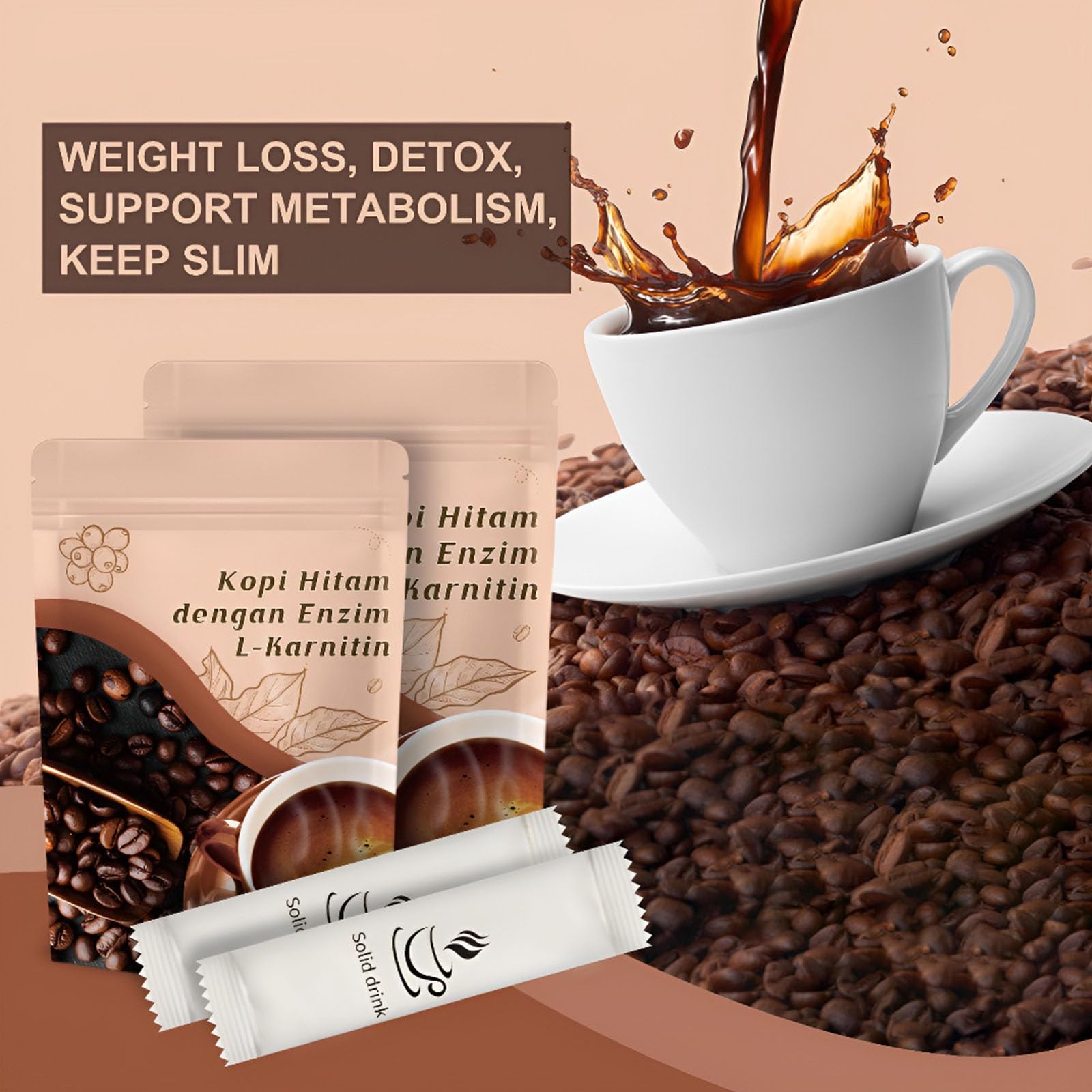 Caffè Sostitutivo Del Pasto Diet Control - Supporto For Una Sana Gestione Del Peso, Infusione Istantanea(1PC)