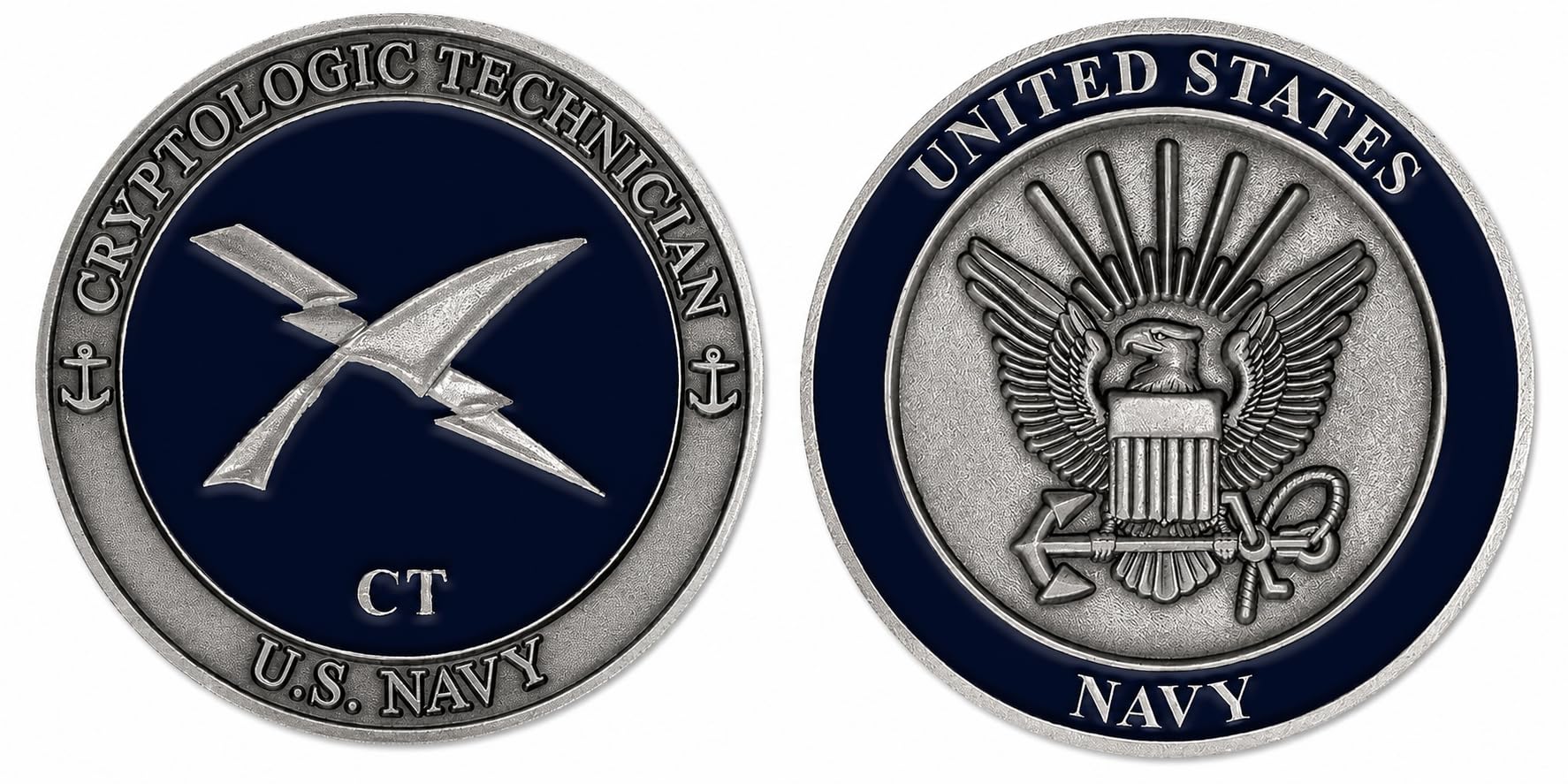 Amazon.com: U.S. Navy Cryptologic Technician (CT) Challenge Coin