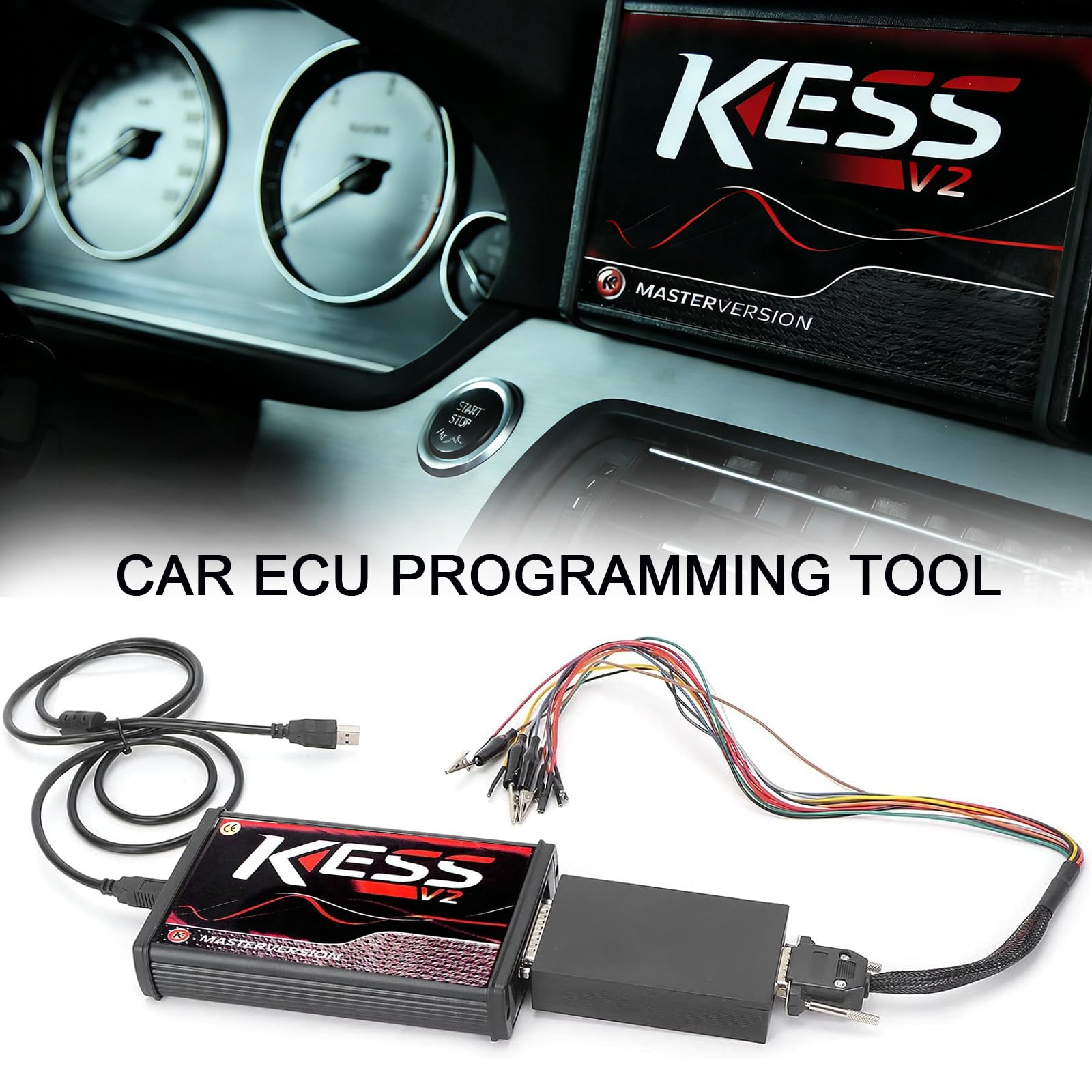 KESS v2, Autodiagnosescanner Tool V5.017, ECU OBD2 Programmierung Werkzeug Unbegrenztes Token, Kompatibel Allen Wichtigen Marken Und Protokollen