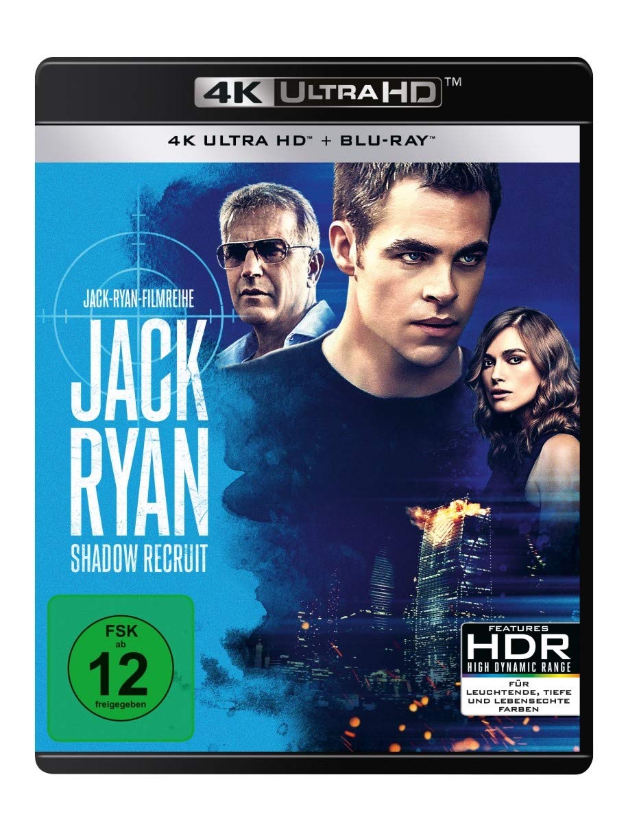 JACK RYAN: SHADOW RECRUIT - MO [4k Ultra-HD + Blu-ray] [2013]