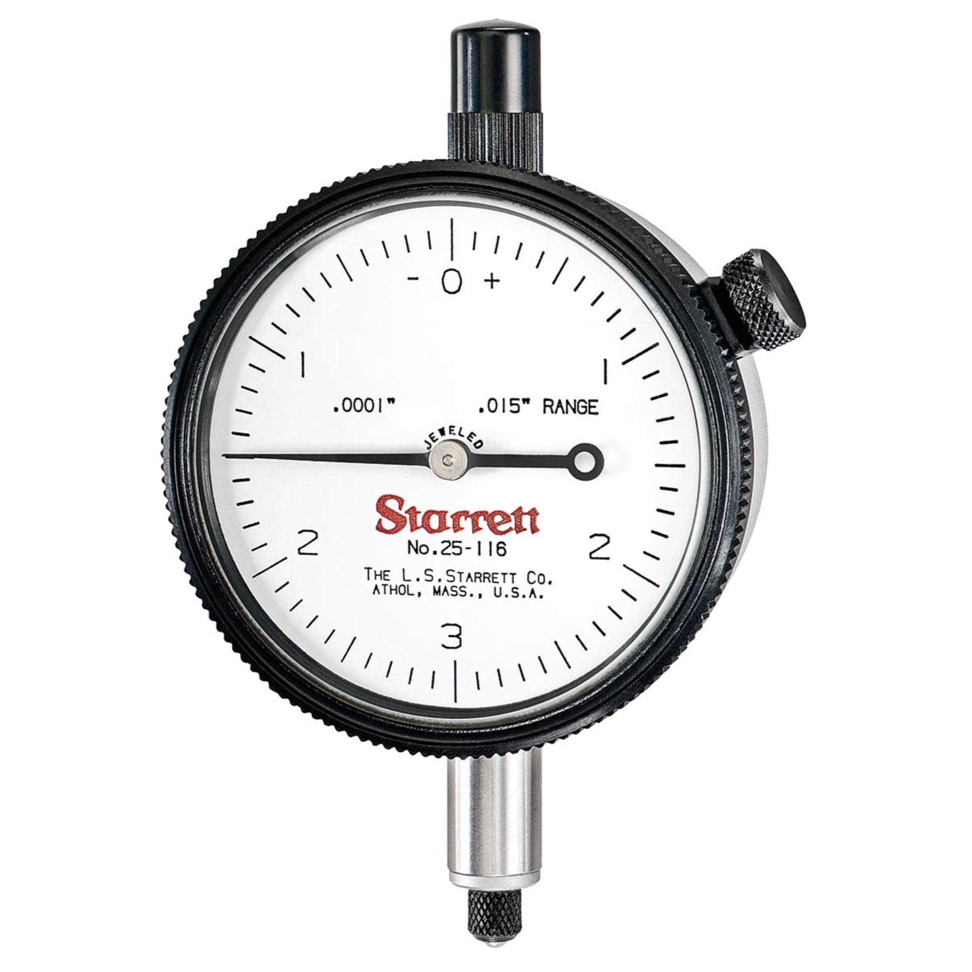 Starrett 25-116J - Indicador de esfera, rango: 015, lectura de esfera: 0-3-0 para medicion 2