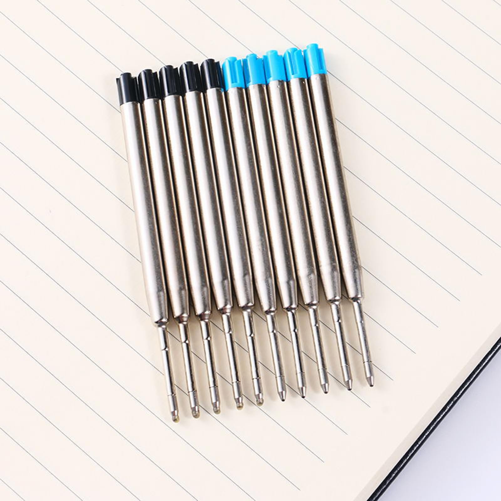 10Pcs Metal Ballpoint Pen Refills Replaceable Black Refills 1mm Point Pen Refills Ball Points Pen Refills Refillable - Image 5