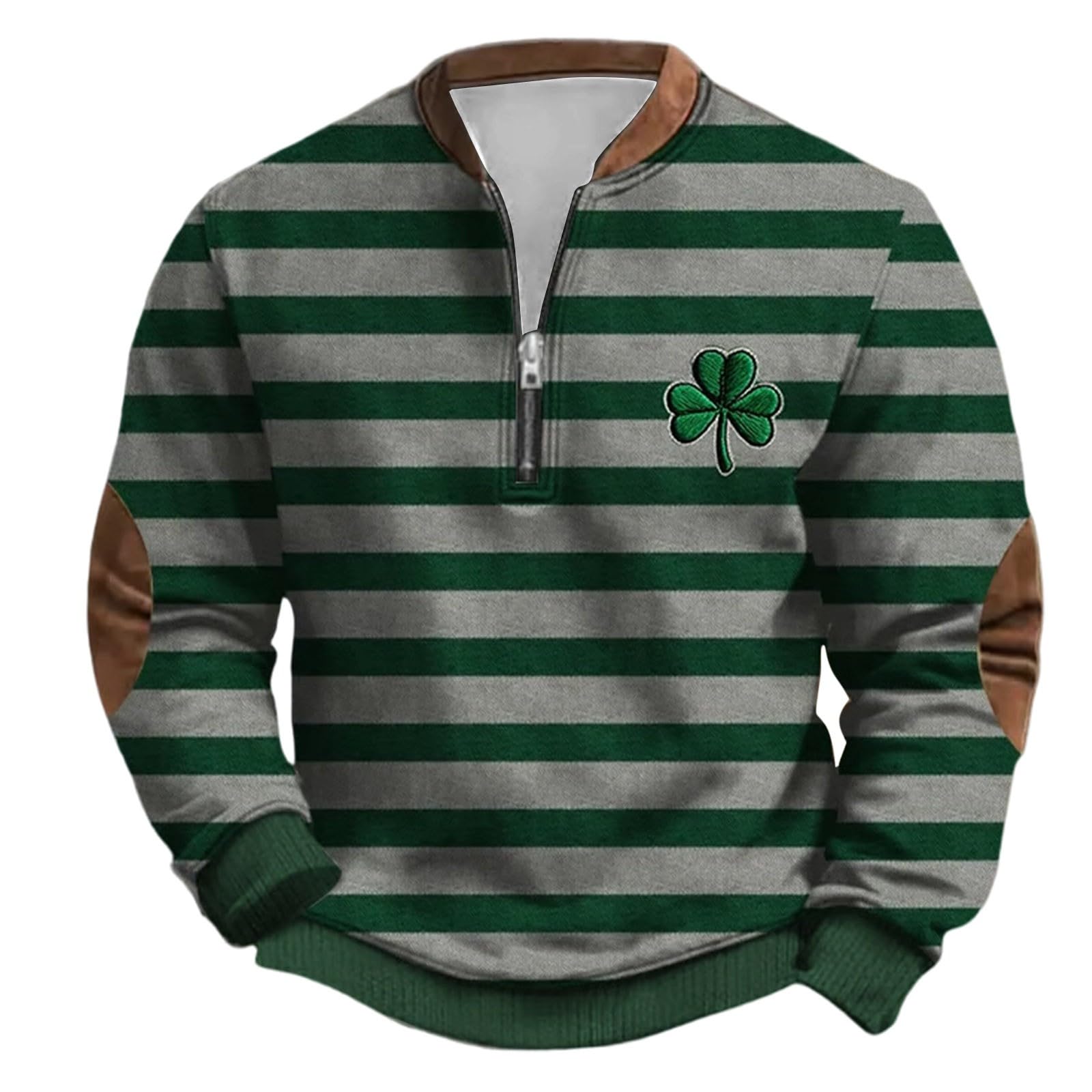 Sweat-shirt à col zippé anti-transpiration pull-over confortable - 4