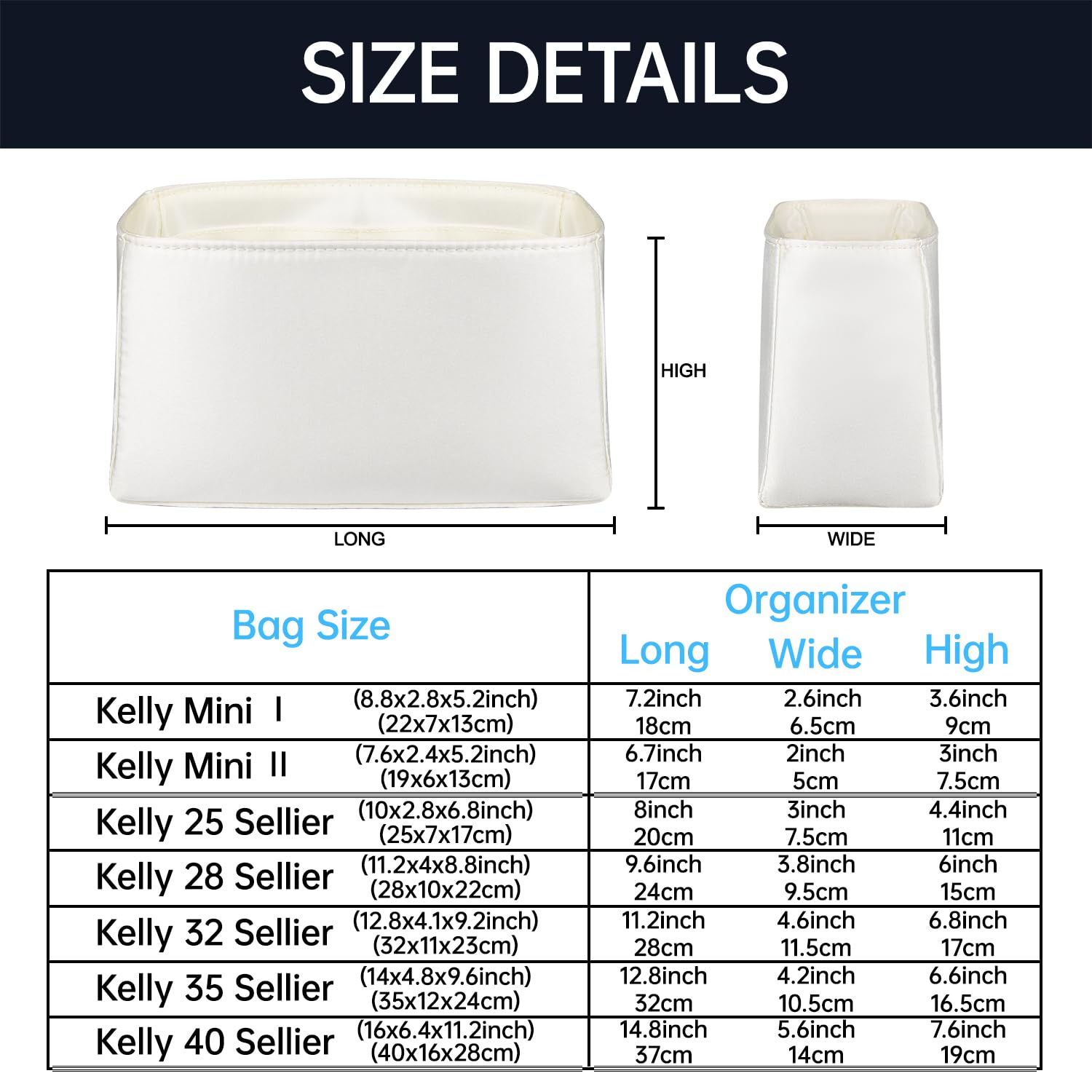 Organizer für Kelly Mini/25/28/32/35/40
