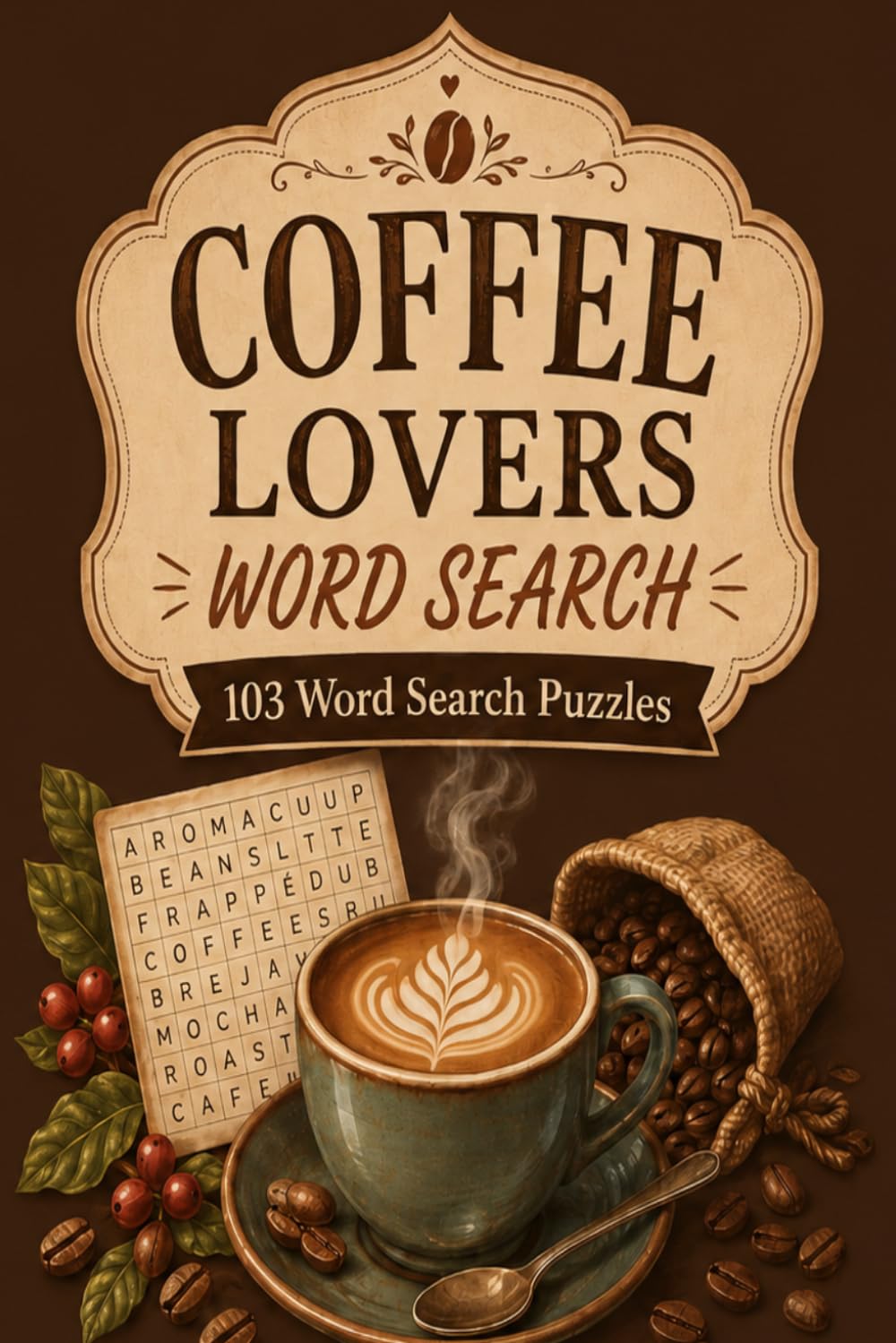 Coffee Lovers Word Search: 103 Word Search Puzzles: 6x9 Inches, 206 Pages | 103 word search Puzzles | Solutions Included|