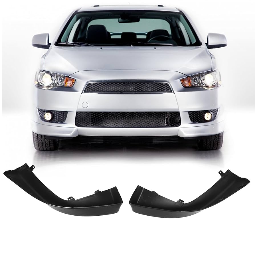 Amazon.com: 2Pcs Front Bumper Corner Spoiler Black Bumper