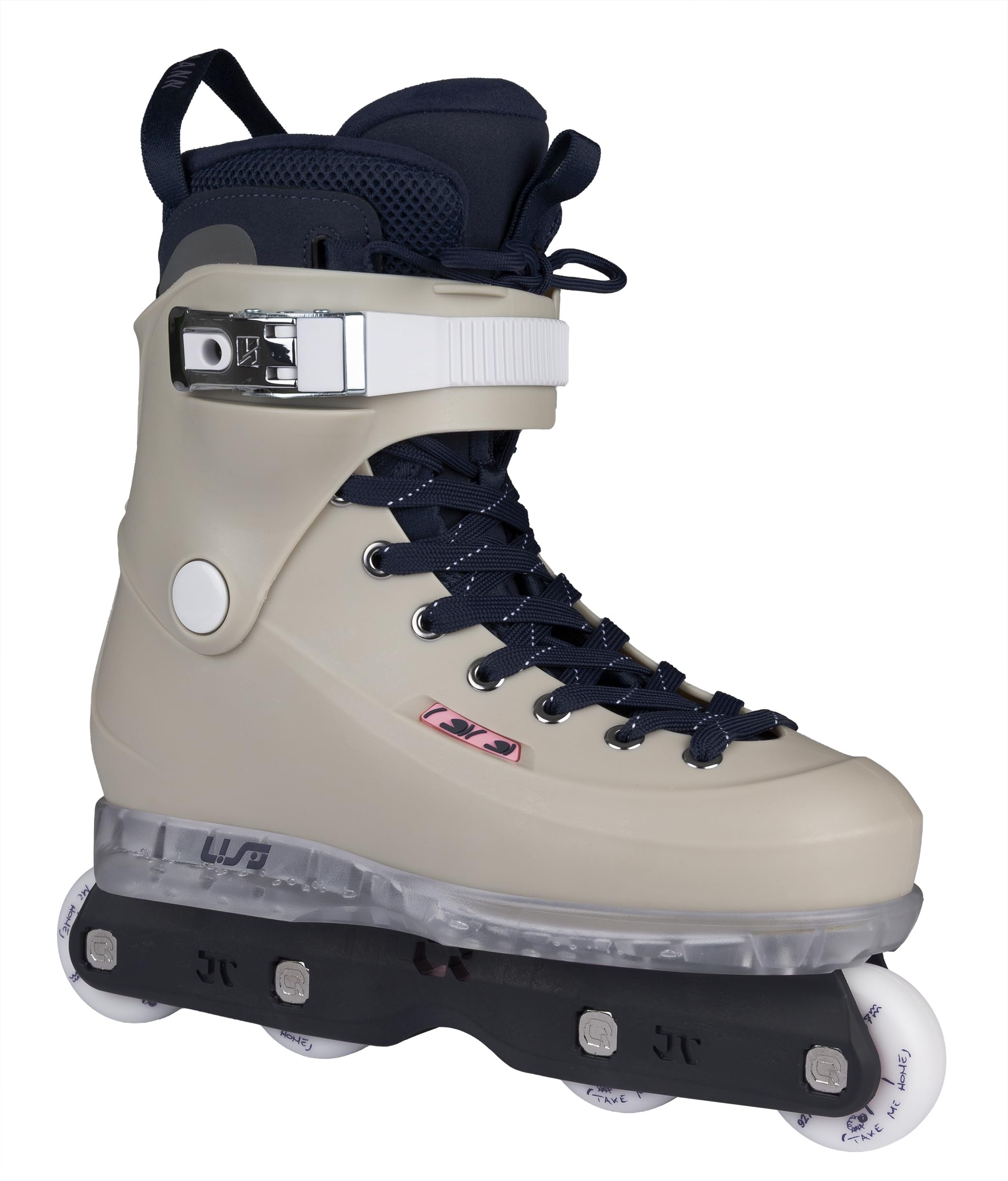USD Sway Witzemann II Aggressive Skates – Herren Inline Skates für Street & Park – mit IQON AG60 Schiene, 57mm 92A Rollen, ABEC 9 Kugellager & MYFIT Liner – Grau/Blau