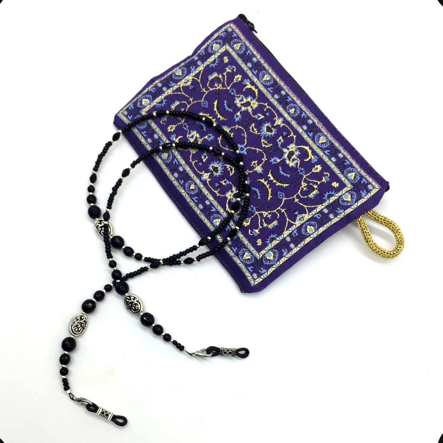 HANDMADE Eyeglass Chains Eyewear Retainer Beaded Eyeglass Strap Holder Natural Stone Beaded Eyewear Retainer