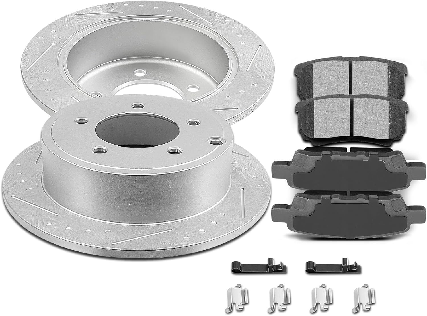 SCITOO Rear Brake Kits D1037-7940 Brake Pads & 53036 Brake Rotors Fit For Chrysler For 200 2011-2014,For Chrysler For Sebring 2007-2010,For Dodge For Avenger 2008-2014,For Caliber 2007-2012