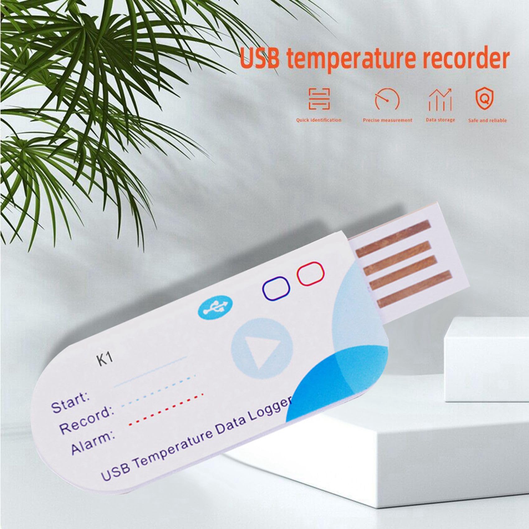 20X Registratore Dati Temperatura USB 14400 Punti Rapporto USB 60 Giorni Registratore Monouso IP65