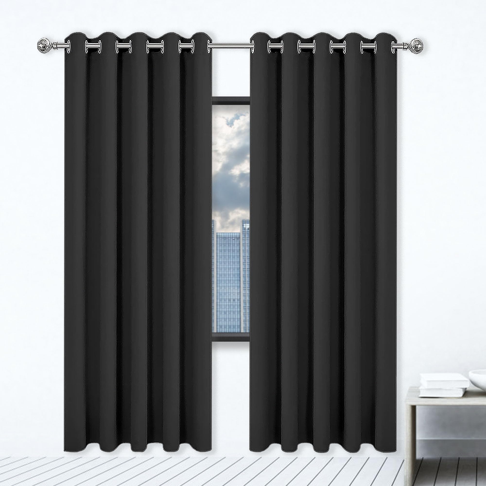 Rideau occultant 120x310 isolant thermique rideaux oeillets chambre