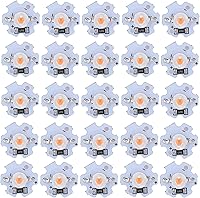 Vista 12 de POCREATION 25 chips LED AXD-1W-5V, bombilla LED de chip de 5 V, 200 lm y 1 W de alta potencia para accesorios de iluminación de bricolaje