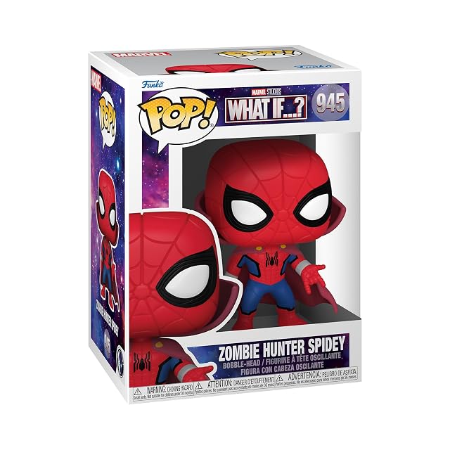 Funko Pop! Marvel: What If - Zombie Hunter Spidey with Doctor Strange Cape