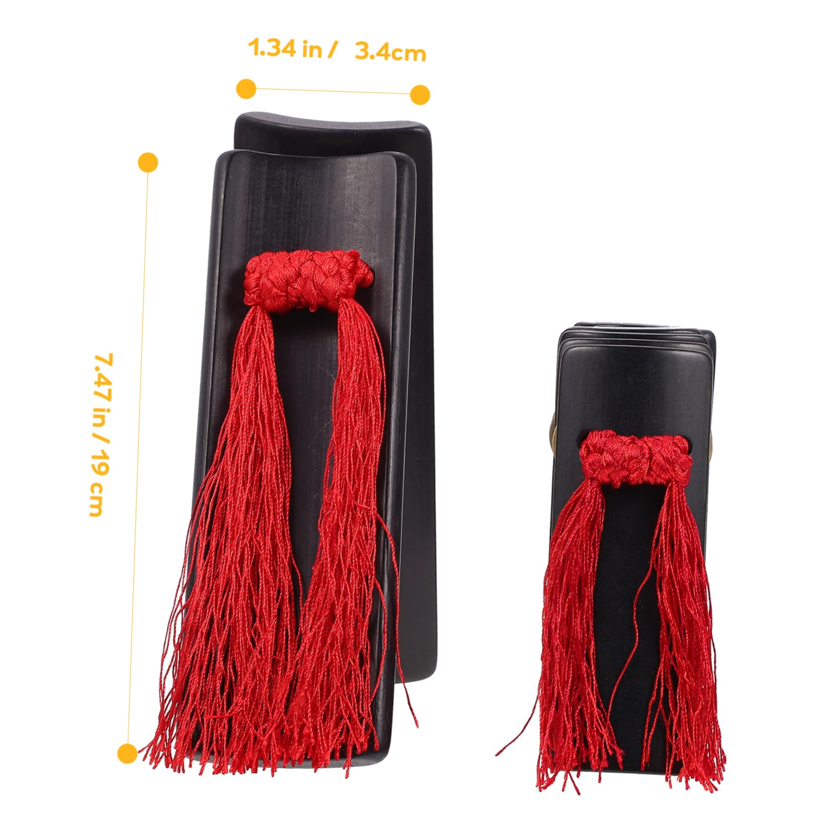 HEMOTON Kuaiban Bamboo Hand Percussion Chinese Instrument Safe Material Easy to Carry