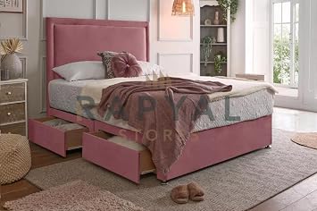 Plush Rio Divan Bed Set with Orthopaedic Mattress and 24