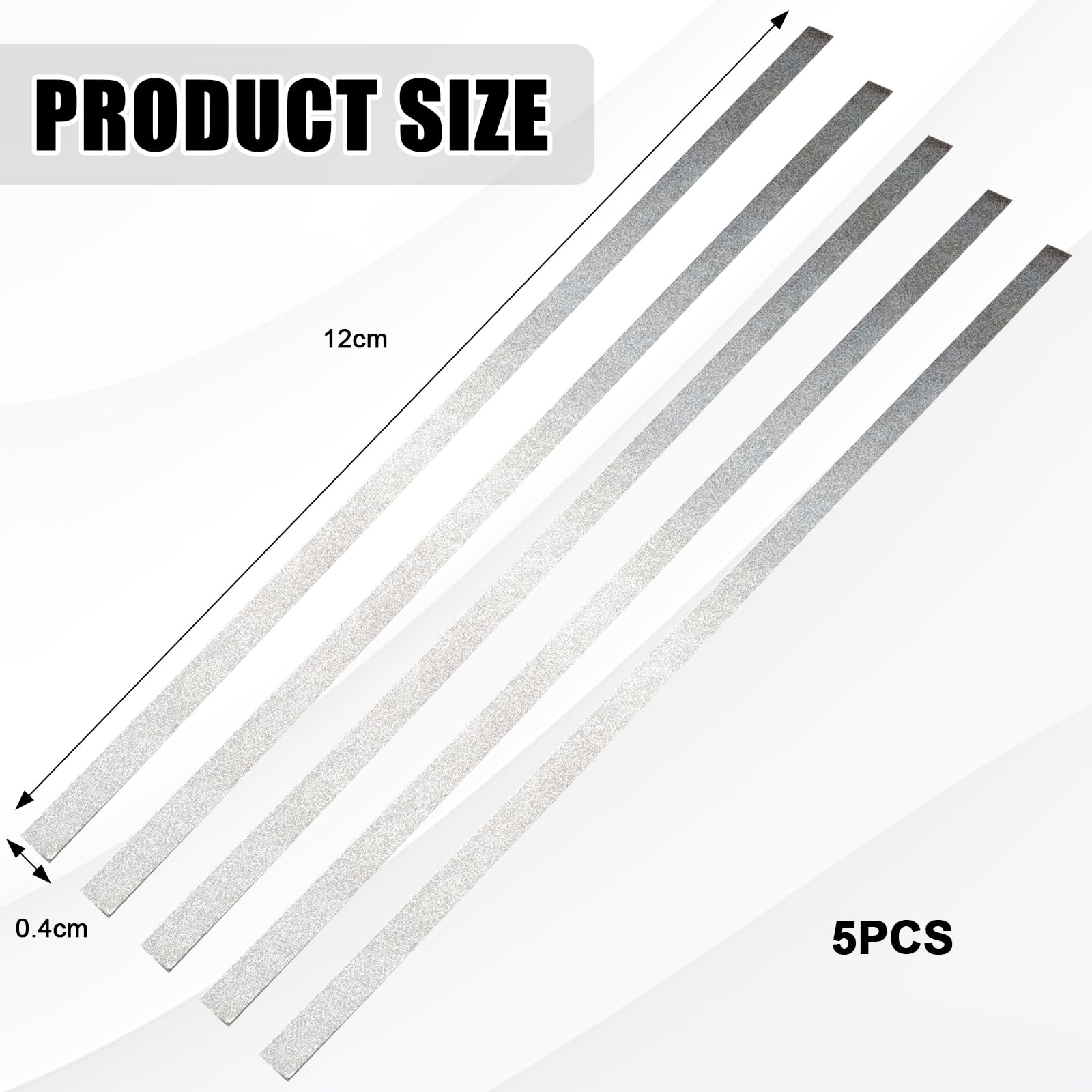 Papel De Lija Dental Tiras De Lijado Dental Tira De Pulido Dental Dientes Abrasivos 5 Pcs