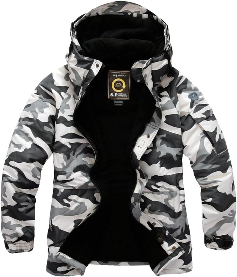 Mens Premium Waterproof Ski Snowboard Board Wear Jacket Jumper Parka Camo